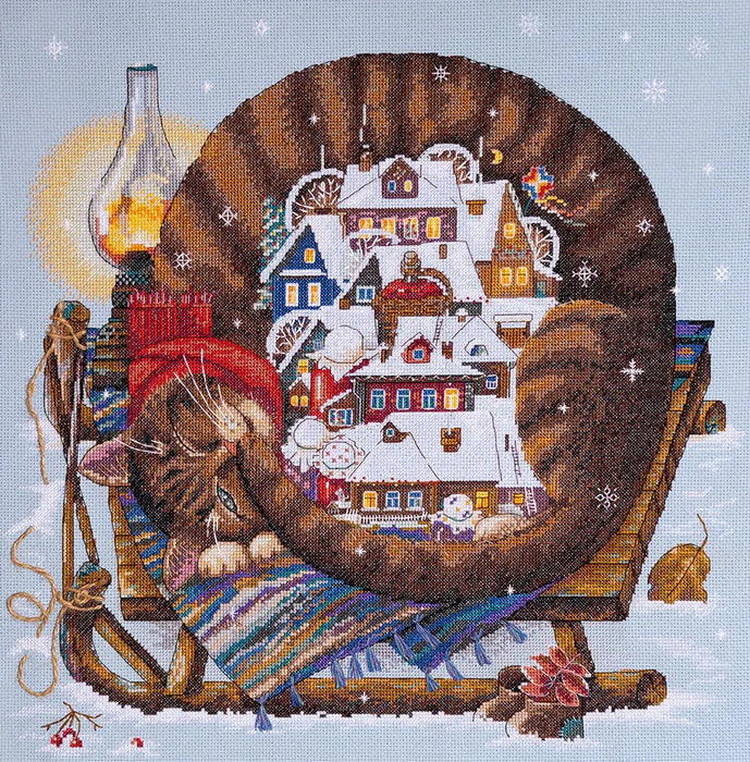 Cozy Winter K-107 Counted Cross-Stitch Kit