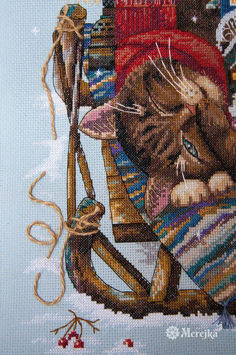 Cozy Winter K-107 Counted Cross-Stitch Kit