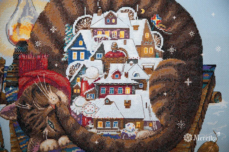 Cozy Winter K-107 Counted Cross-Stitch Kit