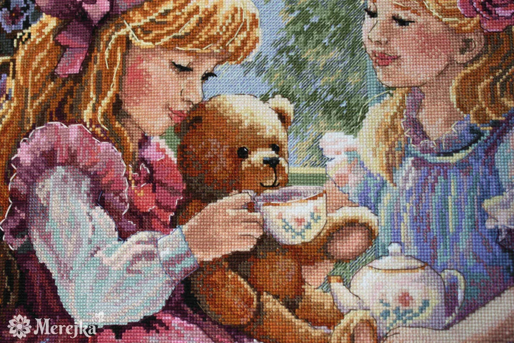 The Teaparty K-242 Counted Cross-Stitch Kit