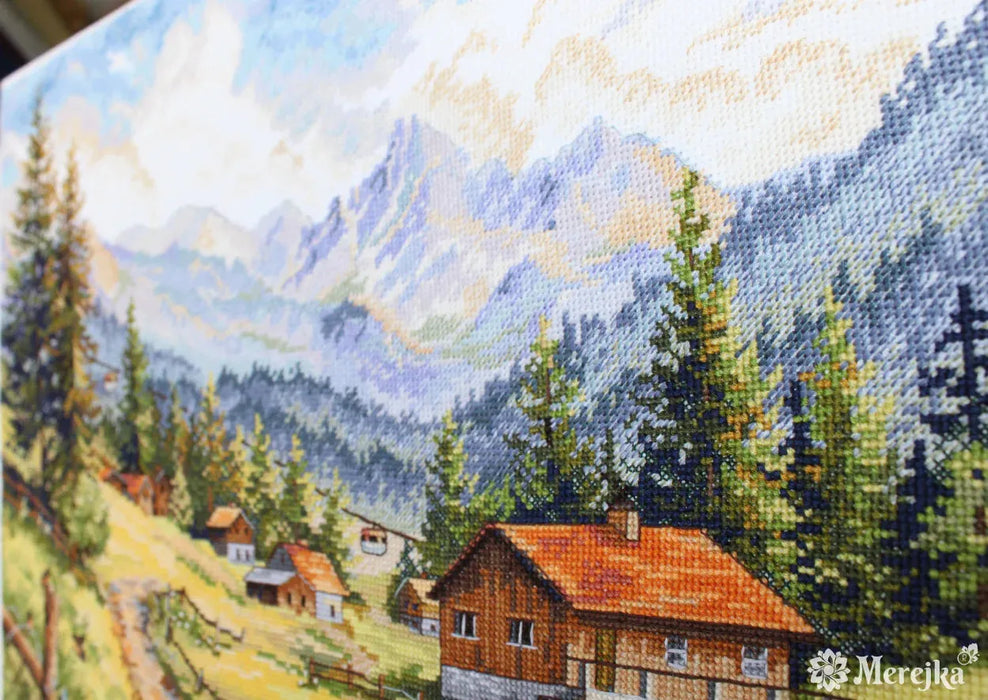 The Chamonix Valley K-244 Counted Cross-Stitch Kit