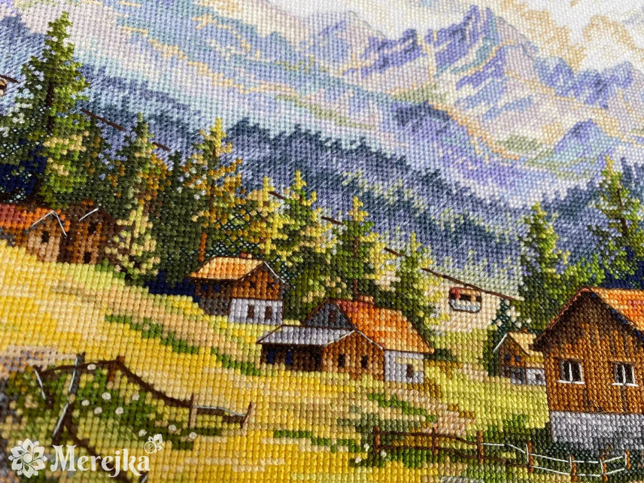 The Chamonix Valley K-244 Counted Cross-Stitch Kit