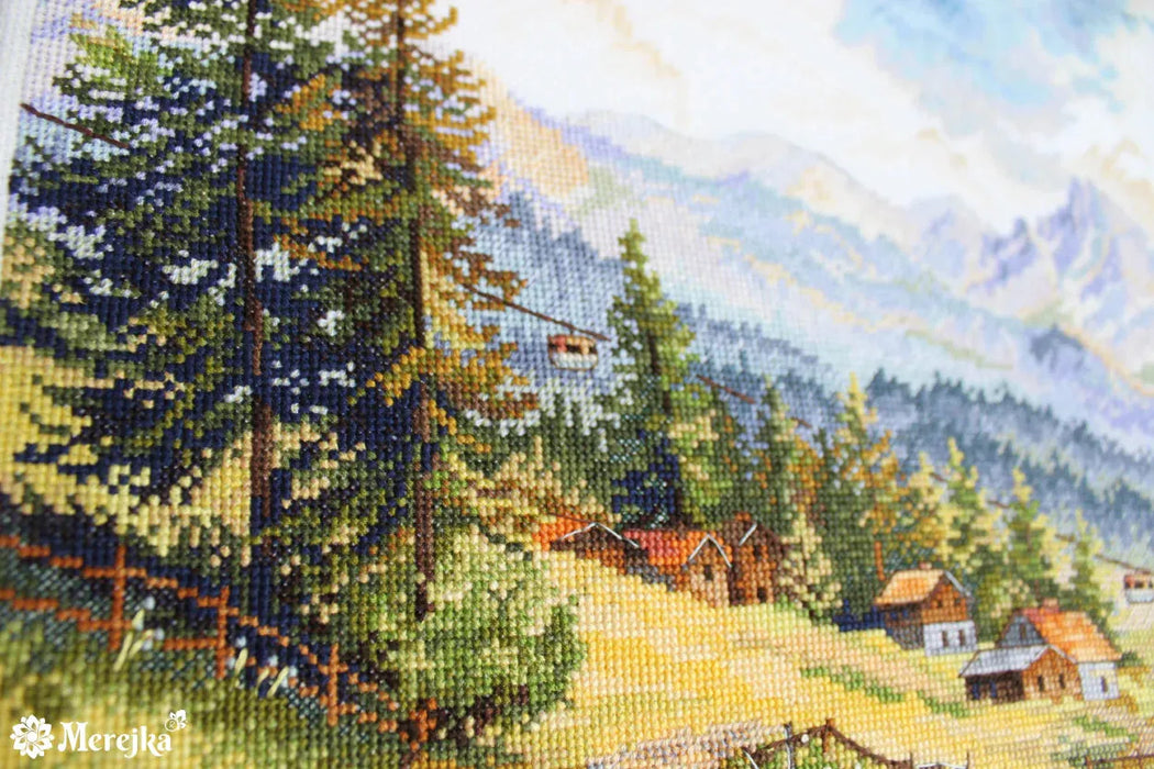 The Chamonix Valley K-244 Counted Cross-Stitch Kit