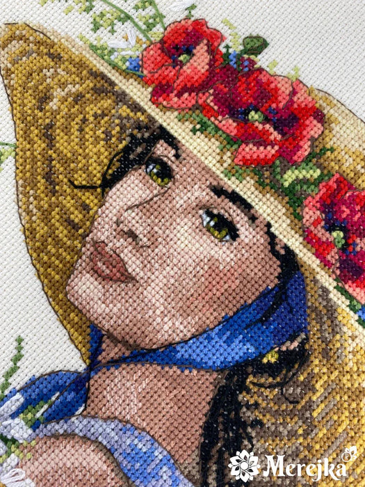 Flower Hat K-250 Counted Cross-Stitch Kit