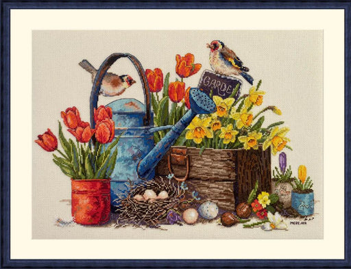 Spring Garden K-251 Counted Cross-Stitch Kit - Wizardi