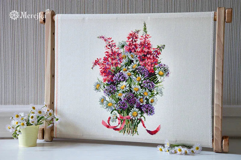 The Field Bouquet K-95 Counted Cross Stitch Kit