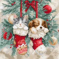 Christmas Naps L9966 Counted Cross Stitch Kit