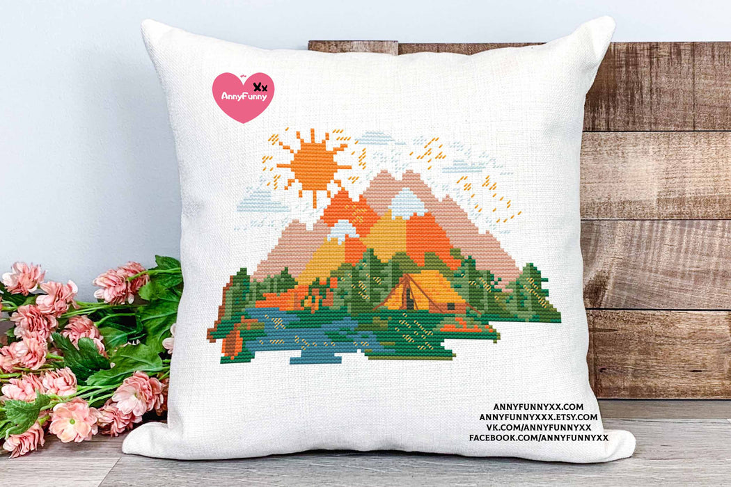 Seasons. Tourism. Autumn - PDF Cross Stitch Pattern