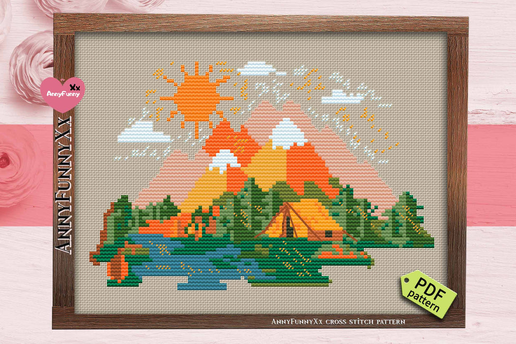 Seasons. Tourism. Autumn - PDF Cross Stitch Pattern