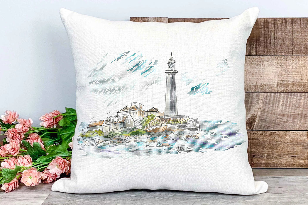 White Lighthouse - PDF Cross Stitch Pattern