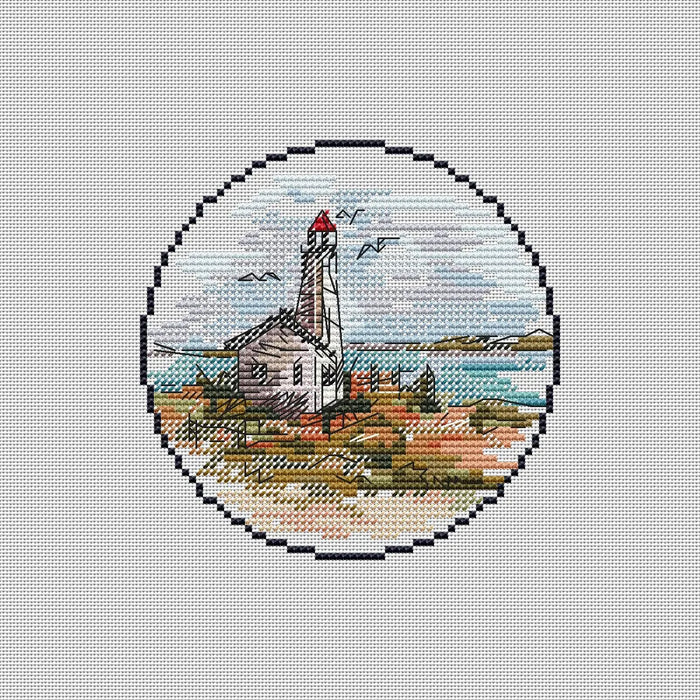 Mini Lighthouse. 1 - PDF Cross Stitch Pattern