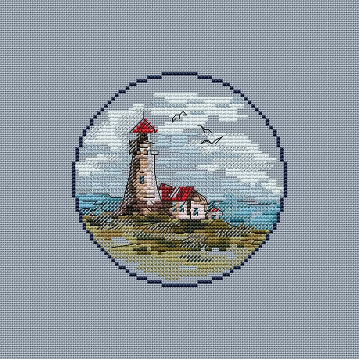 Mini Lighthouse. 2 - PDF Cross Stitch Pattern