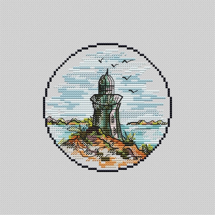 Mini Lighthouse. 12 - PDF Cross Stitch Pattern