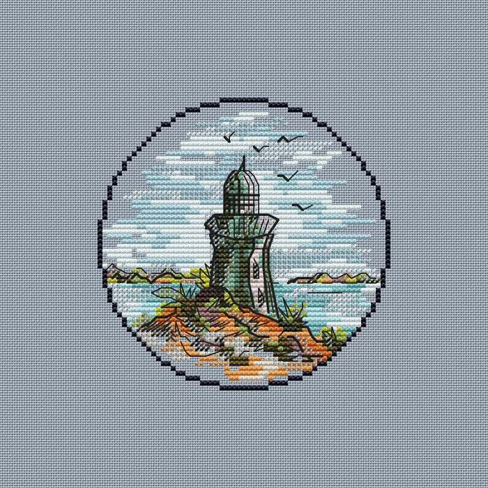 Mini Lighthouse. 12 - PDF Cross Stitch Pattern