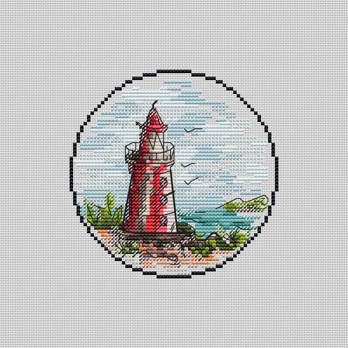 Mini Lighthouse. 13 - PDF Cross Stitch Pattern