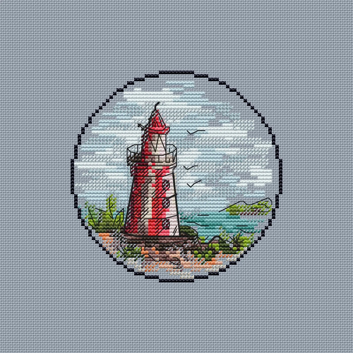 Mini Lighthouse. 13 - PDF Cross Stitch Pattern