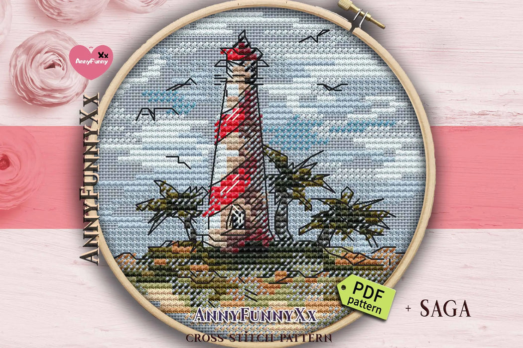 Mini Lighthouse. 3 - PDF Cross Stitch Pattern