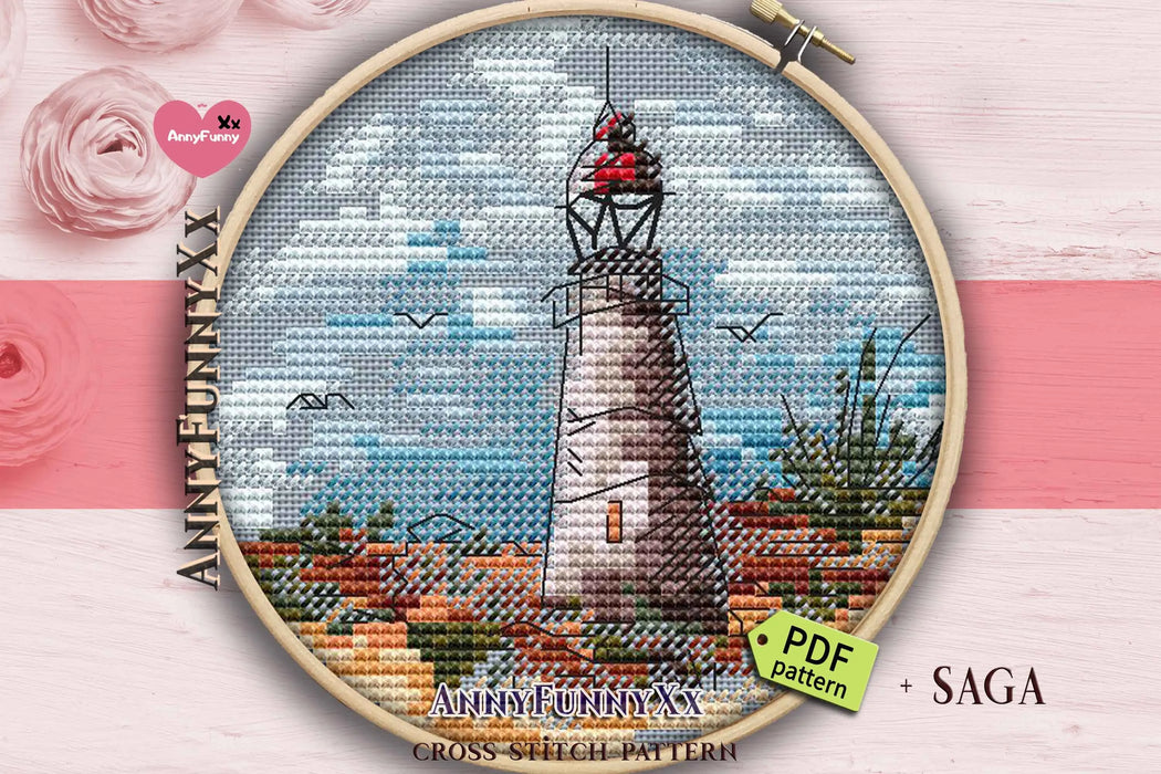 Mini Lighthouse. 4 - PDF Cross Stitch Pattern