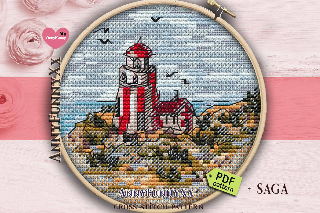 Mini Lighthouse. 6 - PDF Cross Stitch Pattern