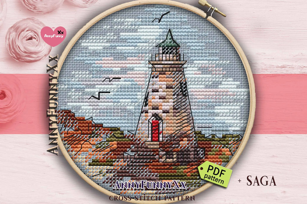 Mini Lighthouse. 7 - PDF Cross Stitch Pattern