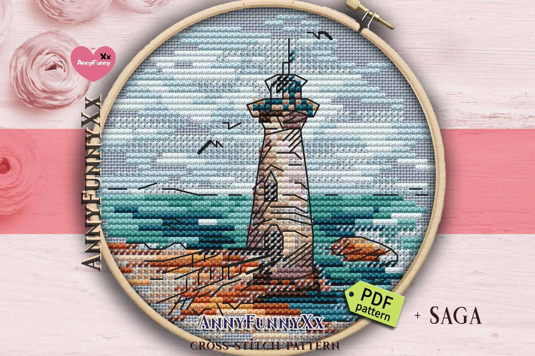 Mini Lighthouse. 10 - PDF Cross Stitch Pattern