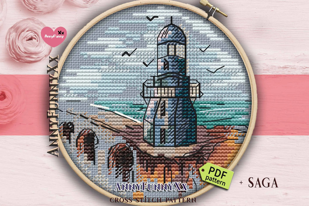 Mini Lighthouse. 11 - PDF Cross Stitch Pattern