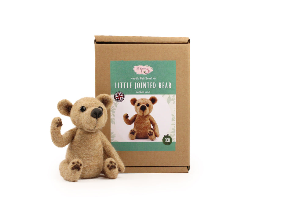 Felting Kit - Little Jointed Bear Needle Felt Kit