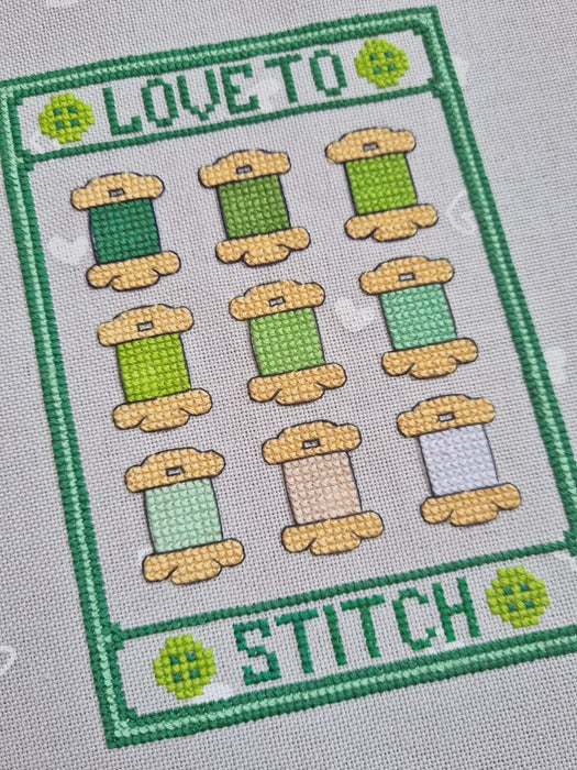 Love to stitch - PDF Cross Stitch Pattern