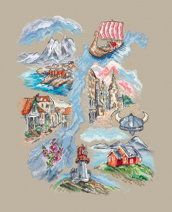 Northern Explorations - PDF Cross Stitch Pattern