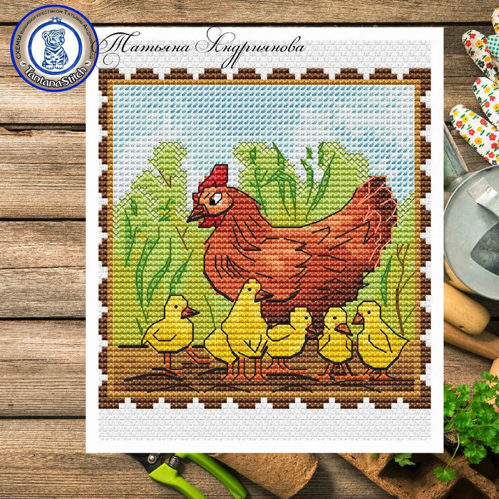 Rural Life. Chicken - PDF Cross Stitch Pattern