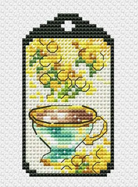 Keychains. Mimosa - PDF Cross Stitch Pattern