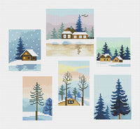 Mini Landscapes - PDF Cross Stitch Pattern