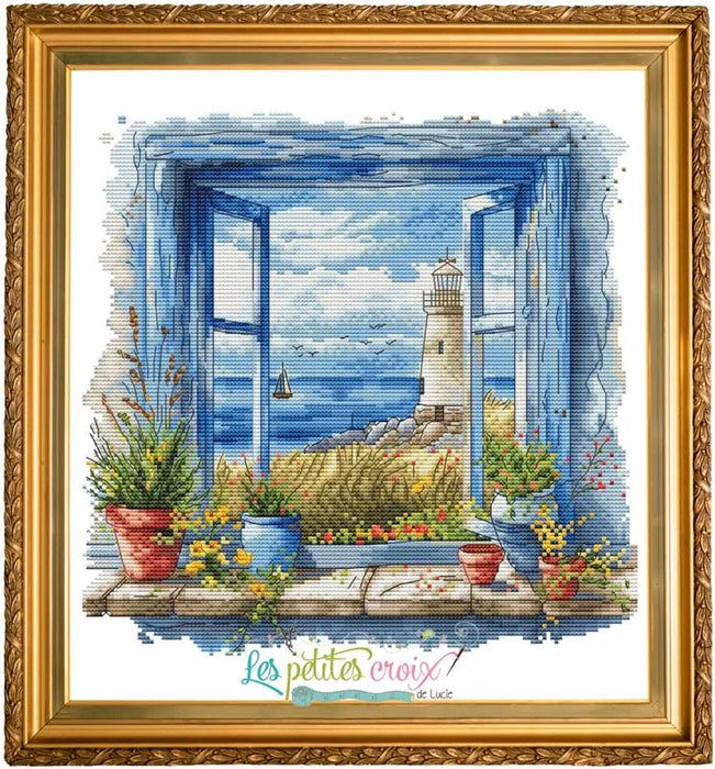 Nautical window - PDF Cross Stitch Pattern