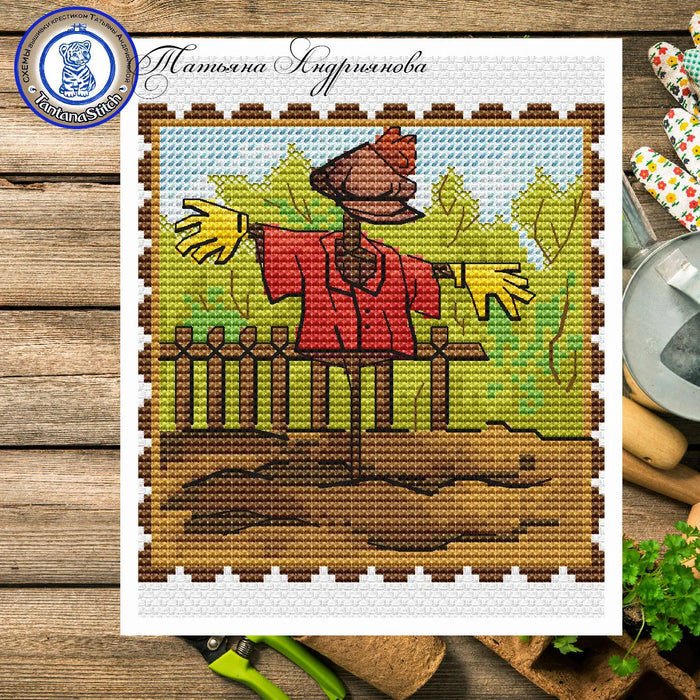 Rural Life. Scarecrow - PDF Cross Stitch Pattern