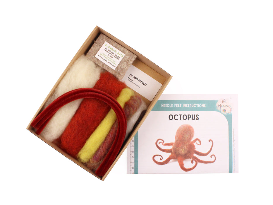 Felting Kit - Octopus Needle Felt Kit