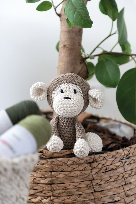 DIY Crochet Kit Monkey Mace - Taupe PAK125