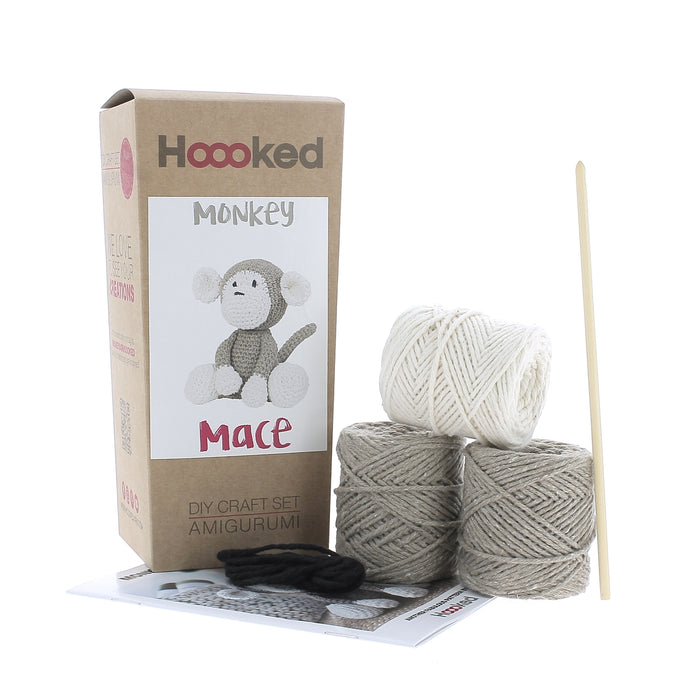 DIY Crochet Kit Monkey Mace - Taupe PAK125