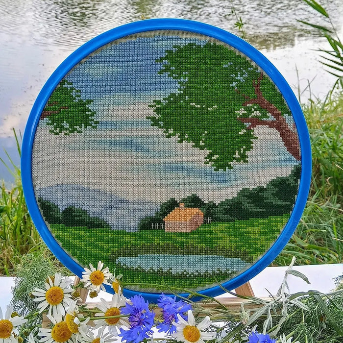 Round Landscapes. Landscape 25 - PDF Cross Stitch Pattern