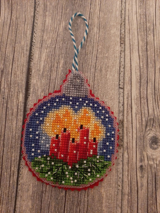 Christmas Ball. Candles - PDF Cross Stitch Pattern