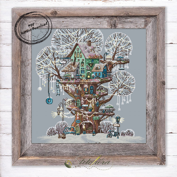 The Hall of the Holiday - PDF Cross Stitch Pattern