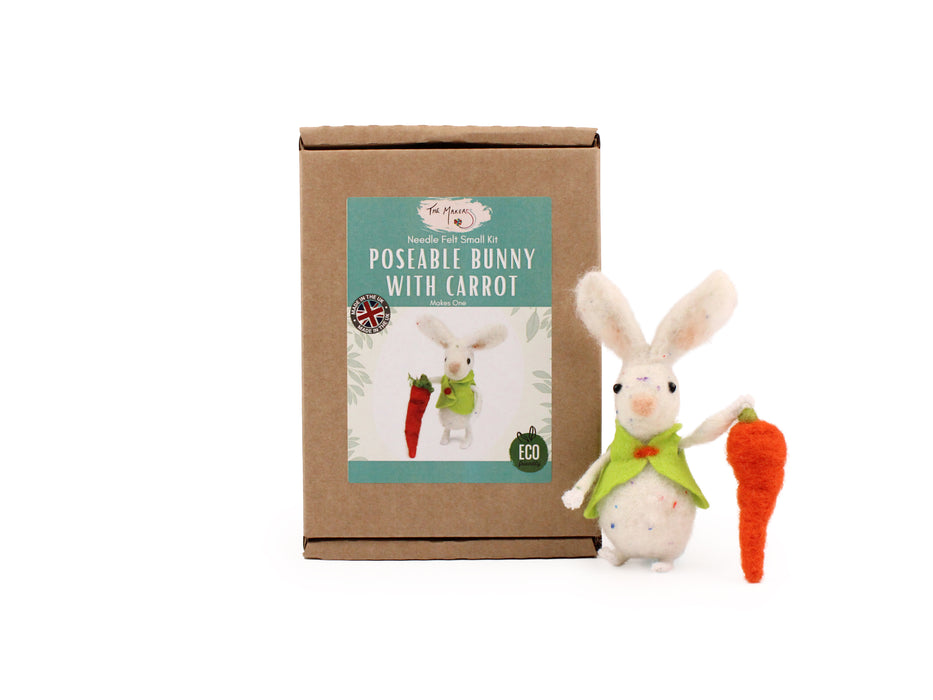 Felting Kit - Bunny with Carrot Needle Felt Kit