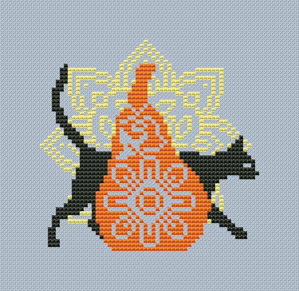 Pumpkin 3 - PDF Cross Stitch Pattern