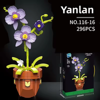 Flower Building Brick Kit - Yanlan Flower by Wizardi F07N11-30-16(116)