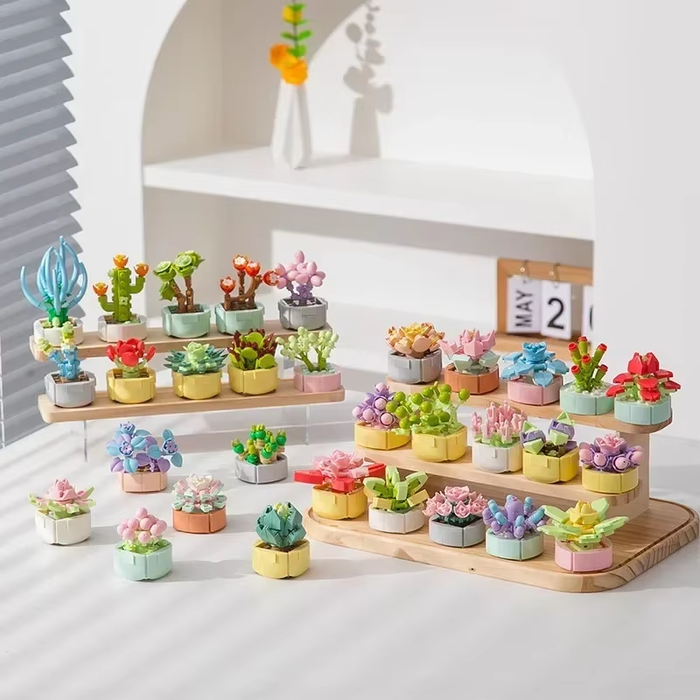 Moon Fairy Building Brick Mini Potted Plant F07M9-12(104)-C6