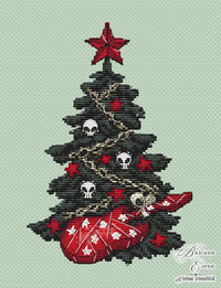 Christmas Tree for Rock Fans - PDF Cross Stitch Pattern
