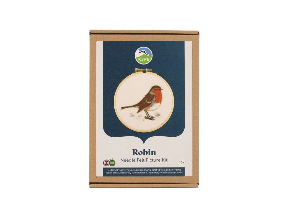 Felting Kit - Robin 2D Kit. In Support of RSPB Charity