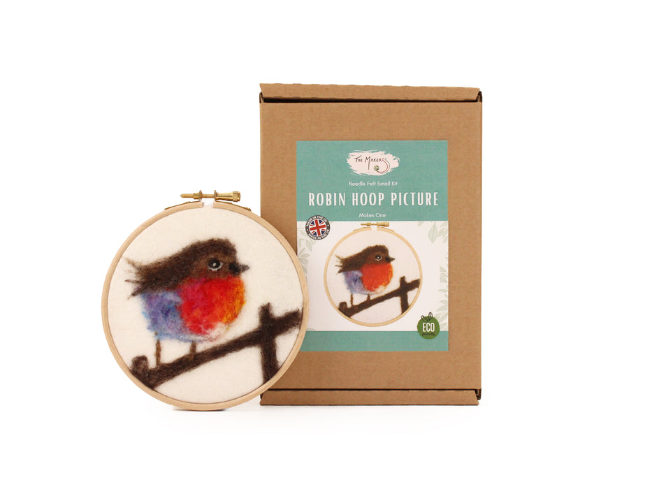 Felting Kit - Robin Hoop Picture Needle Felt Kit