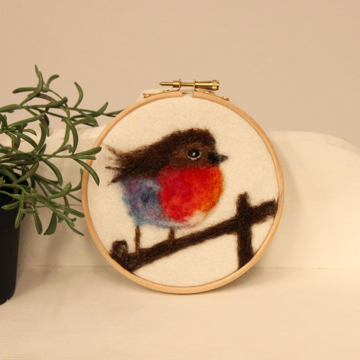 Felting Kit - Robin Hoop Picture Needle Felt Kit