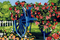 Needlepoint canvas for halfstitch without yarn Unit-The Blue Plough SEU928.351 Seg De Paris Printed Tapestry Canvas