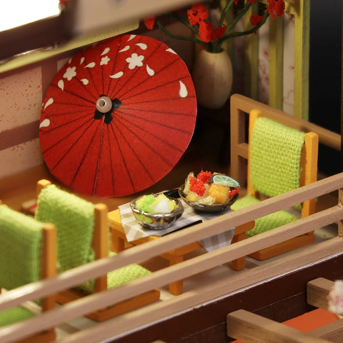 Miniature Wizardi Roombox Kit - Sushi Restaurant Dollhouse Kit